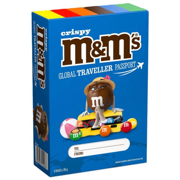 M&MS CRISPY PASSPORT 288G (8X36G) 15X1