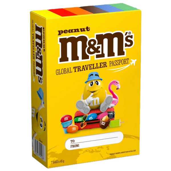 M&MS PEANUT PASSPORT 315G (7X45G) 15X1