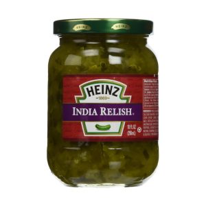 HEINZ INDIA RELISH GLASS JAR 10 OZ
