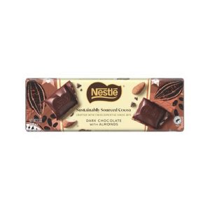 NESTLE SWISS TABLET DARK ALMOND 270 GRS