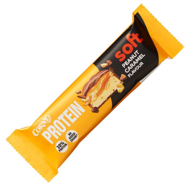 CORNY PROTEIN SOFT PEANUT CARAMEL 45 GRS