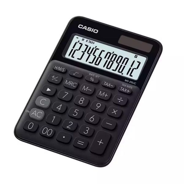 CASIO CALCULADORA DE ESCRITORIO MS-20UC-BK-W-DC