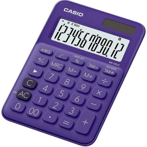 CASIO CALCULADORA DE ESCRITORIO MS-20UC-PL-W-DC
