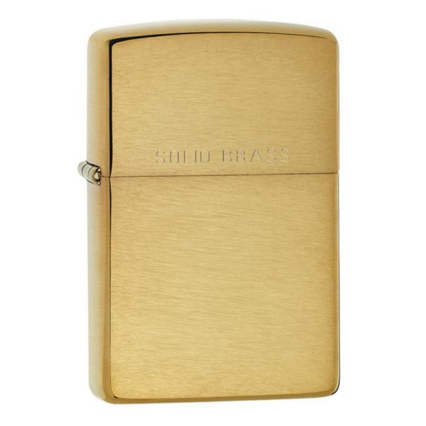 ZIPPO ENCENDEDOR BRUSHED BRASS 204B
