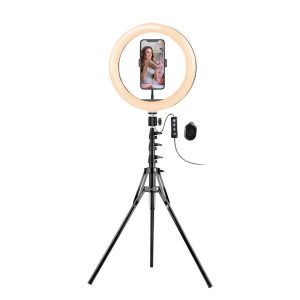 ARGOM ARO DE LUZ 9320 10" C/SOPORTE ARG-LP-9320BK