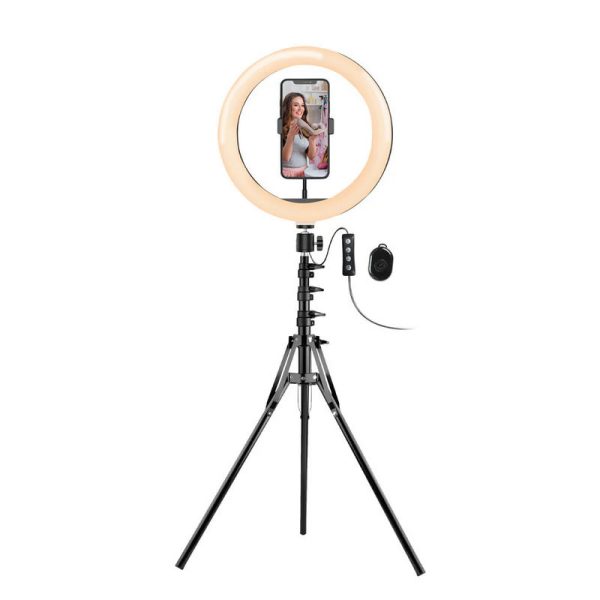 ARGOM ARO DE LUZ 9320 10" C/SOPORTE ARG-LP-9320BK