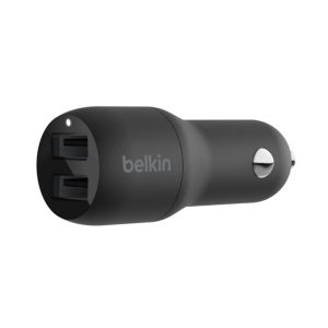 BELKIN CARGADOR P/AUTO USB-A 24W BLK CAB001BTBK