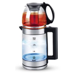 RAF JARRA Y TETERA ELECT VIDRIO 2L/ 0.8L R.7898