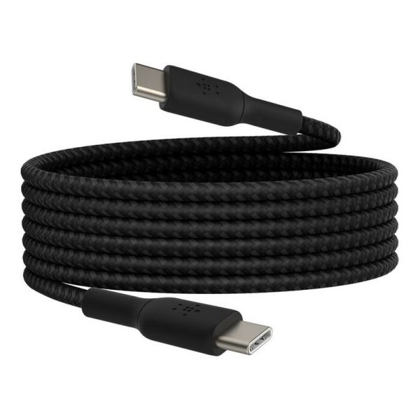 BELKIN CABLE BRAIDED USB-CTO USB-C 100W 2MT BLK