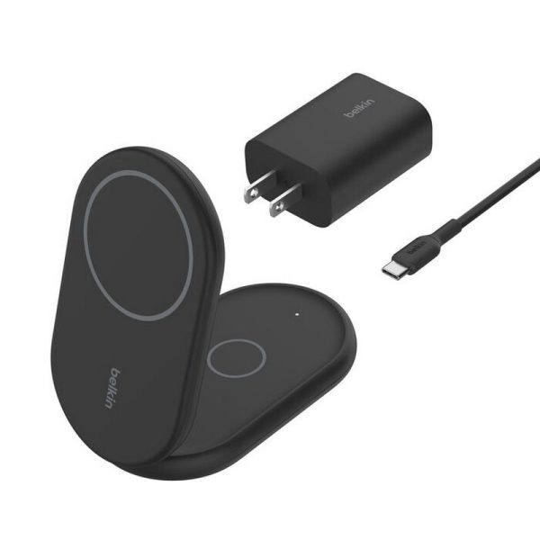 BELKIN CARGADOR INALM QI2 15W 2IN1 PAD + USB-C BLK
