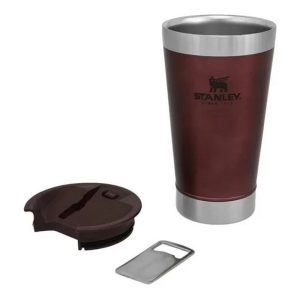 STANLEY VASO CERVEZA 16 OZ C/DESTAPADOR BORDEAUX Z