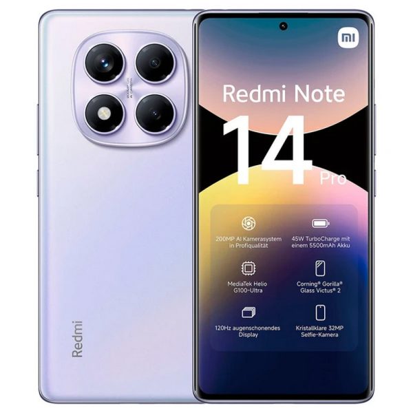 XIAOMI CELULAR REDMI NOTE 14 PRO 4G 8+256GB PPL