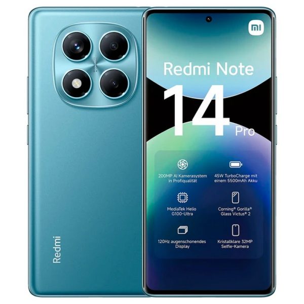 XIAOMI CELULAR REDMI NOTE 14 PRO 4G 8+256GB BLU