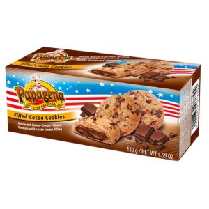 PAPAGENA CHOCO CHIP COOKIES W/COCOA 130GR