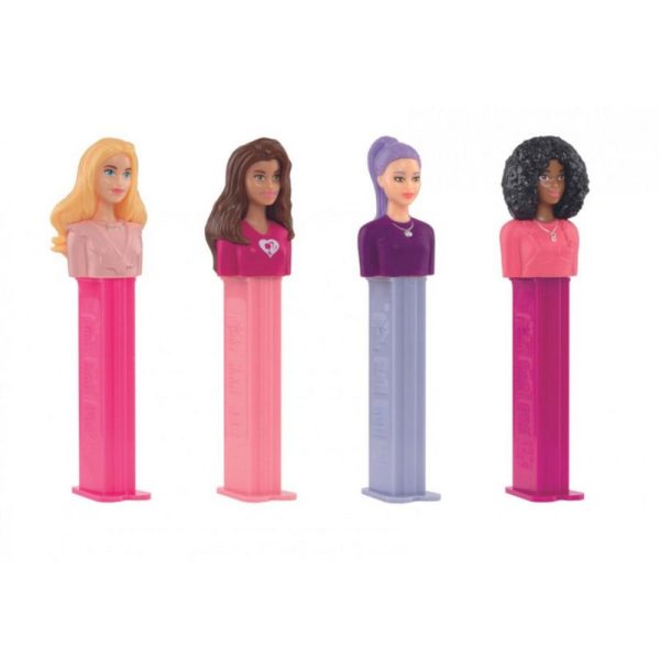 PEZ DISPENSADOR GIGANTE C/RECARGA BARBIE Y BOB