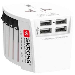 SKROSS ADAPTADOR EU USB CHARGER 4 PORT (4.8A)
