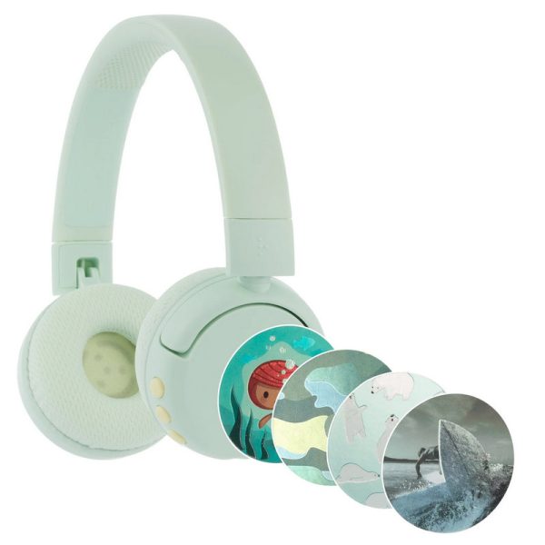 BUDDYPHONES AURICULAR KIDS BT POP FUN GREEN