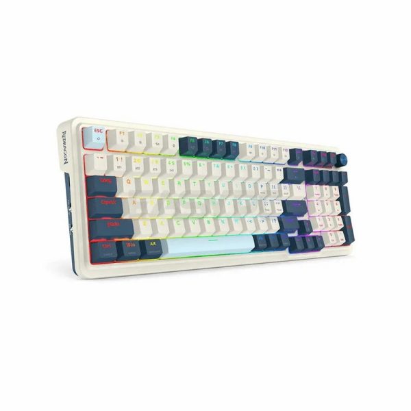 REDRAGON TECLADO GAMER EISA K686 PRO WHT/BLU