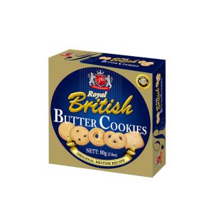 BRITISH BUTTER ROYAL COOKIES 80GRS