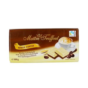 MAITRE TRUFFOUT BARRAS DE CHOCO BLANCO C/CAFÉ 100G