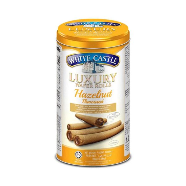 WHITE CASTLE WAFER HAZELNUT 300GRS