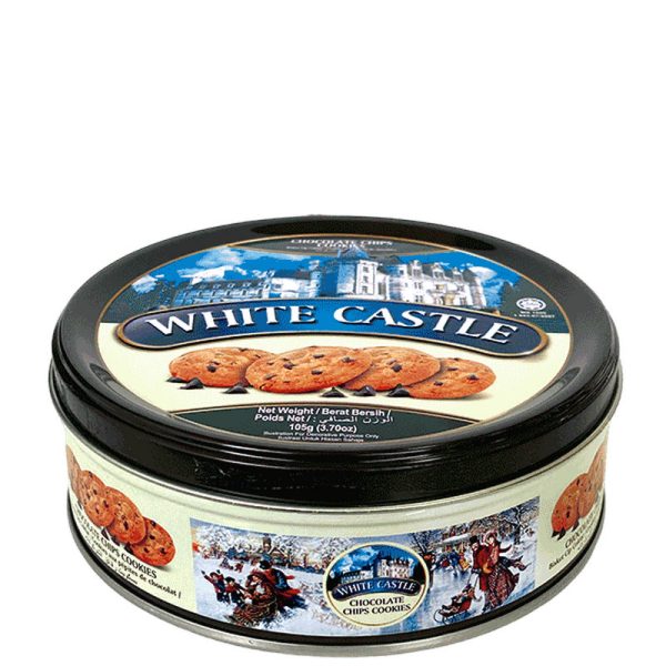 WHITE CASTLE BUTTER COOKIES CHOCO CHIPS LATA 105GR