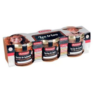 ARNAUD PATE TRIPACK DE PIMIENTA/AVE/PATO 3X90GR