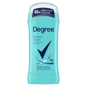 DE DEGREE FOR WOMEN IS SHOWER CLEAN  2.6OZ