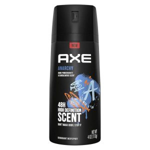 AXE BODY SPRAY ANARCHY MALE DEO  4 OZ.