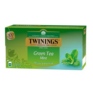 TWININGS GREEN TEA & MINT 25 SOBRES