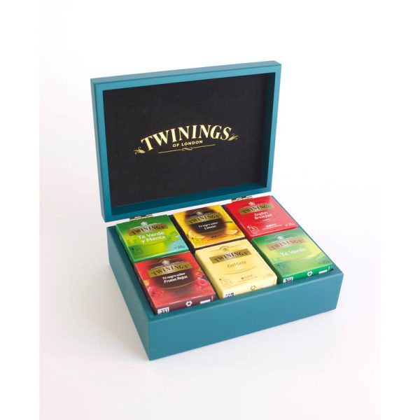 TWININGS BOX 6 COMPARTIMENTOS C/TE GREEN 60 SOBRES