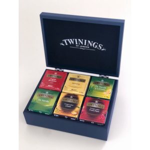 TWININGS BOX 6 COMPARTIMENTOS C/TE BLUE 60 SOBRES