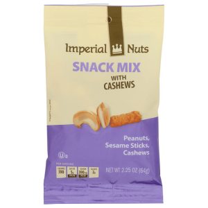 IMPERIAL SNACK MIX WITH CASHEWS 2.25 OZ