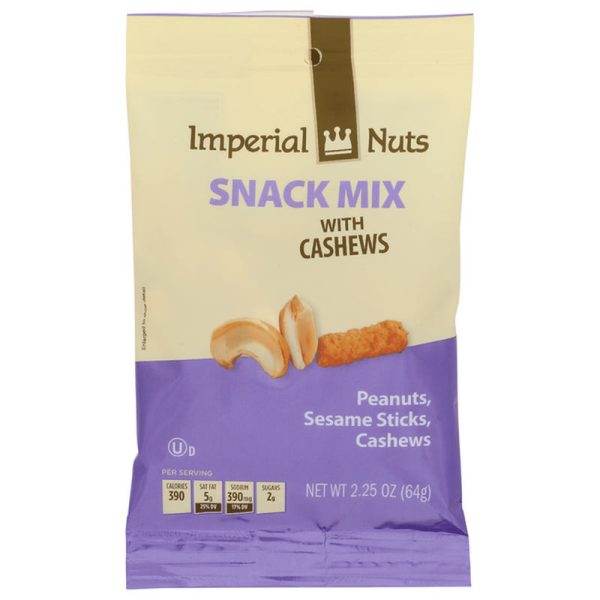 IMPERIAL SNACK MIX WITH CASHEWS 2.25 OZ