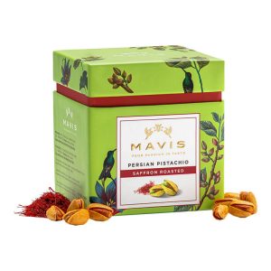 MAVIS SAFFRON ROASTED PISTACHO POUCH 100 GR