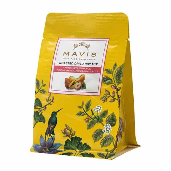 MAVIS ROASTED DRIED NUT MIX POUCH 250 GR