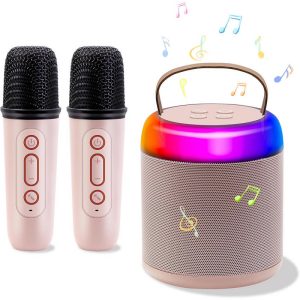 OKOP SET DE KARAOKE PORTATIL BT 2 MIC KP-K02