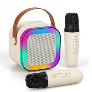 OKOP SET DE KARAOKE PORTATIL BT 2 MIC KP-K01