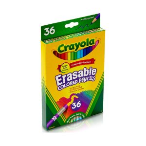 CRAYOLA 36 ERASABLE COLOR PENCILS C681.036