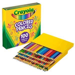 CRAYOLA 100 COLOR PENCILS LONG C688.100