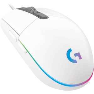 LOGITECH MOUSE GAMING G203 LIGHTSYNS WHT 910-00579