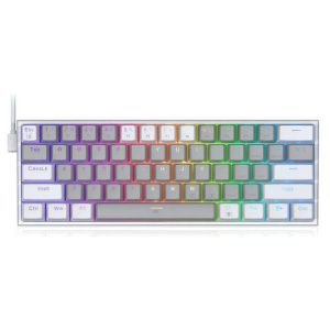 REDRAGON TECLADO GAMER FIZZ K617 GRY/WT