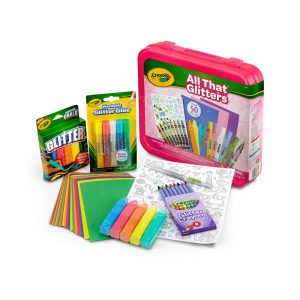 CRAYOLA ALL THAT GLITTERS ART CASE