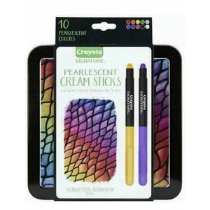 CRAYOLA 10CT PEARLESCENT CREAM STICKS