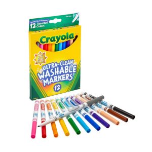 CRAYOLA 12CT ASSORTED FOME LINE MARKERS