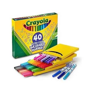 CRAYOLA MARCADORES ULTRA-CLEAN TRAZO FINO 40PCS C5