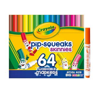 CRAYOLA MARCADORES LAVABLES SKINNIS 64PCS