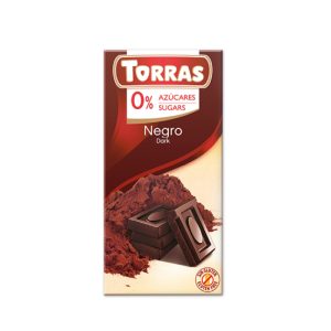 TORRAS CHOCOLATE NEGRO SIN AZUCAR 75 GR