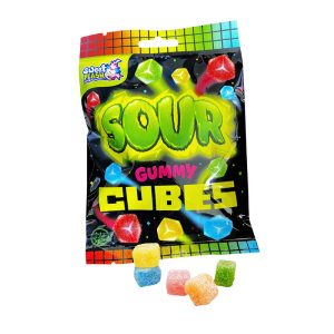 SOUR GUMMY CUBES FUIT GUMS 150 GRS