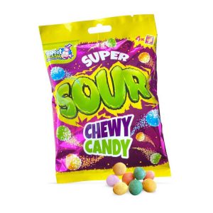 SUPER SOUR CHEWY CANDY 60 GRS